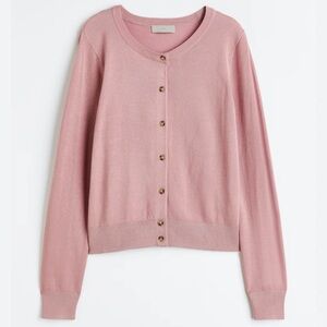 89th & Madison Pink Cardigan Sweater Size XL